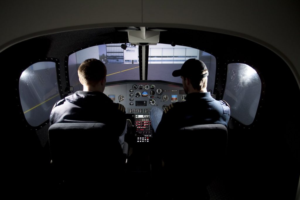 Vår simulator brukes til undervisning.